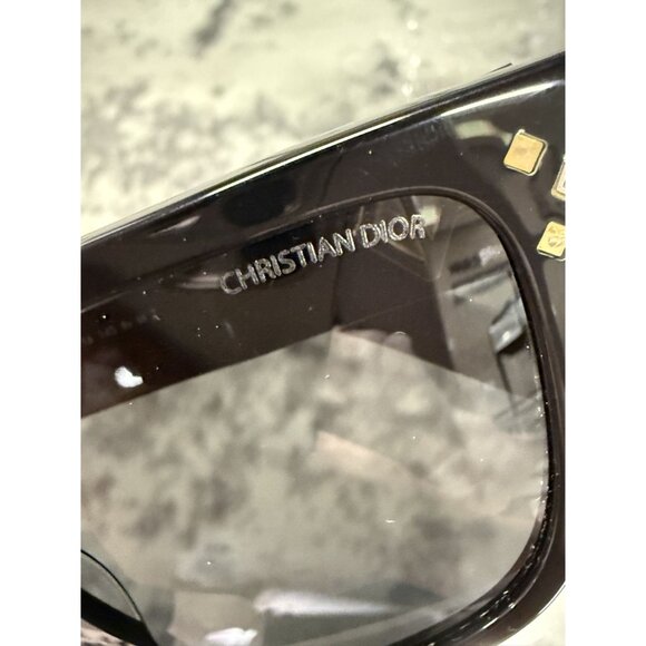 Christian Dior CD Diamond S61 Black Rectangular Sunglasses With Case Lens - Picture 7 of 15
